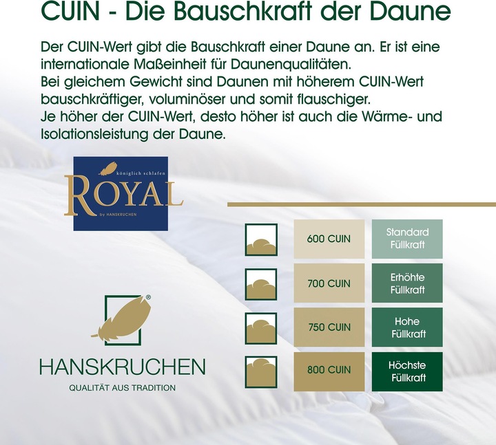 Produktbild Hanskruchen Royal (620 g, 155 x 220 cm)