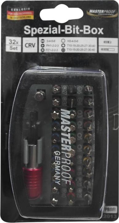 Actual product image Masterproof Special bit box 32 pieces