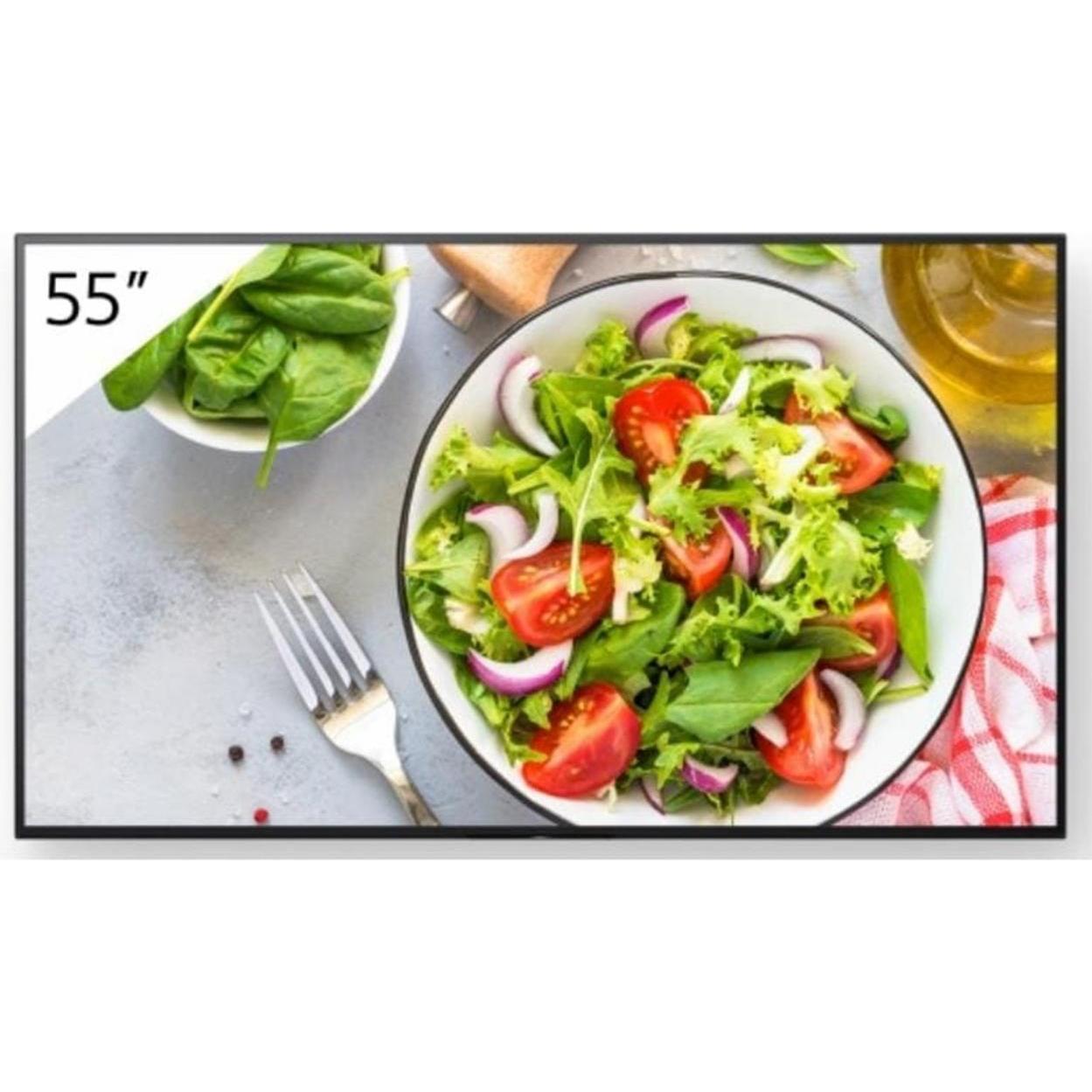 Sony 55" Pro BRAVIA LCD 550nit (3840 x 2160 Pixel, 55"), Digital Signage, Schwarz