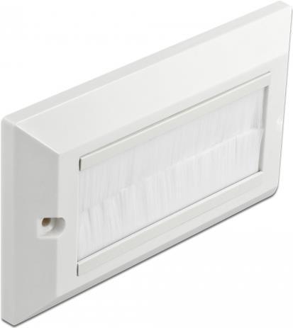 Produktbild Delock Cable Management Cover 146 x 86 mm with white Brush Strips