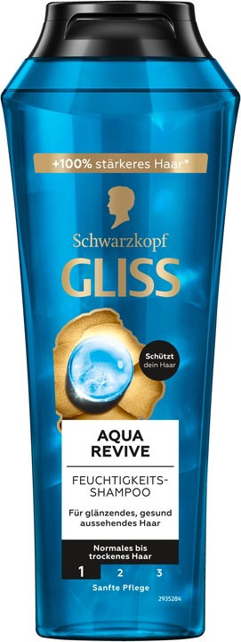 Gliss Shampoo Aqua Revive 250 ml (250 ml, Flüssiges Shampoo)