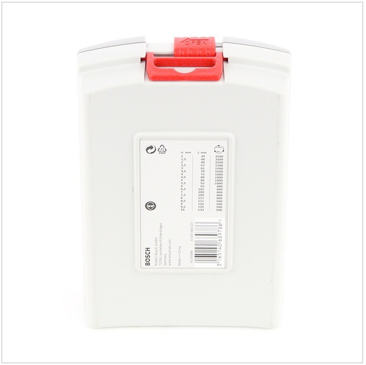 Image du produit Bosch Professional Zubehör Jeu de forets hélicoïdaux PRO Stainless Steel HSS-Co, 19 pièces (1 mm, 1,5 mm, 2 mm, 2,5 mm, 3 mm, 3,5 mm, 4 mm, 4,5 mm, 5 mm, 5,5 mm, 6 mm, 6,5 mm, 7 mm, 7,5 mm, 8 mm, 8,5 mm, 9 mm, 9,5 mm, 10 mm)