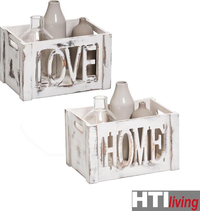 Produktbild HTI-Living Aufbewahrungskisten Love und Home (30 cm, 2x)