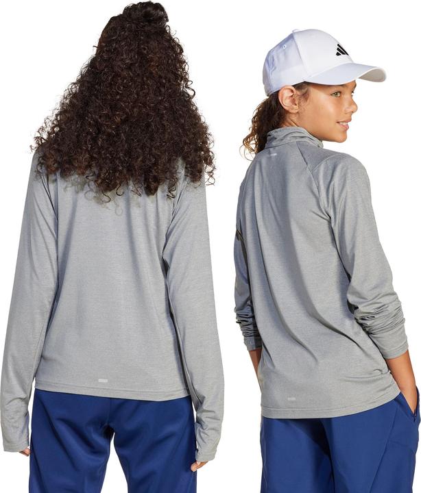 Actual product image adidas Kid's Goto PZ 1/4 Zip Longsleeve Tee (128)