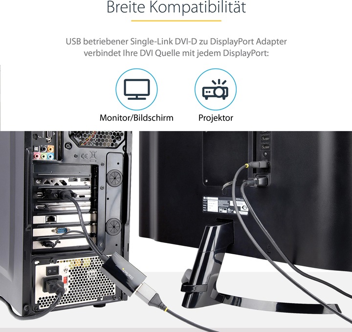 Actual product image StarTech Dvi To Displayport Adapter (DVI, 5.80 cm)
