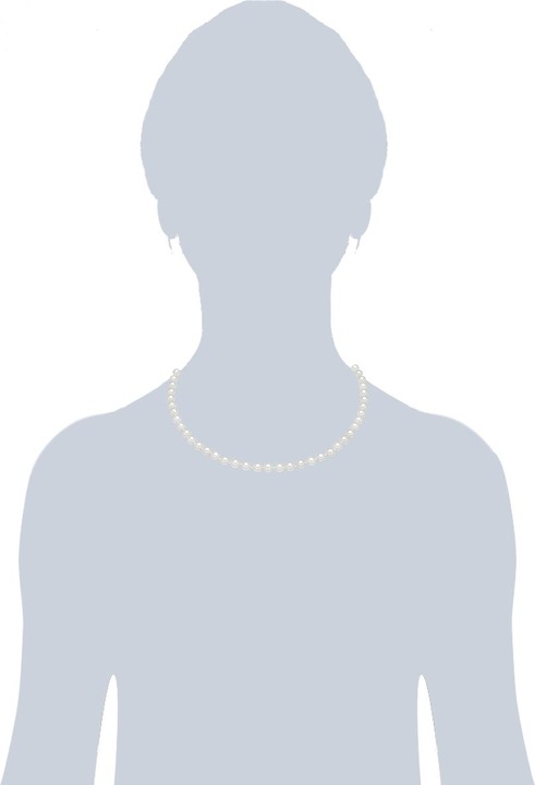 Immagine prodotto Rafaela Donata Catena da donna in argento sterling con perle a conchiglia 45,0 cm di base + 5,0 cm di estensione - (Argento, 45 - 50 cm)