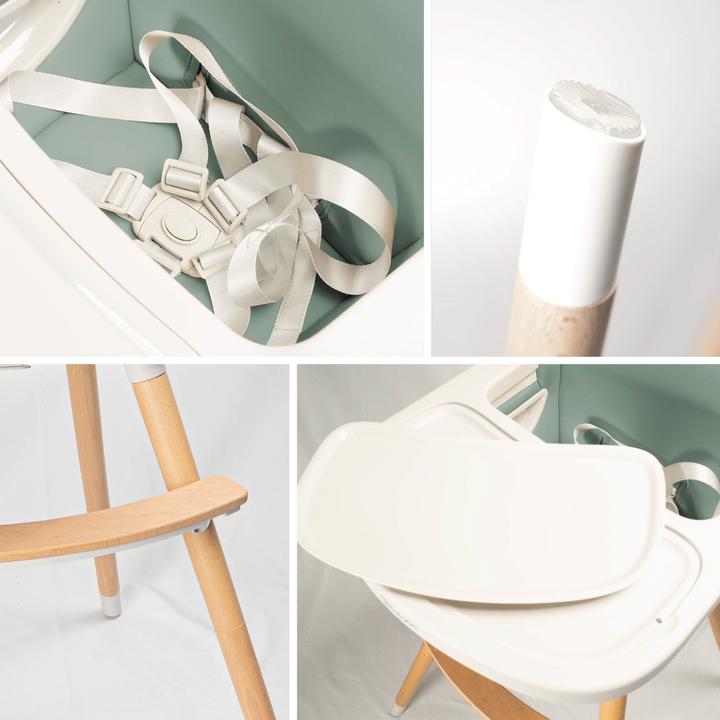 Actual product image BabyGo Skandi high chair green (Highchair)
