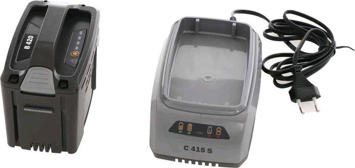 Immagine prodotto alpina Tagliaerba a batteria ATR 48 Li con batteria B 420 (48 Volt, 2 Ah) e caricabatteria (Filo di taglio)