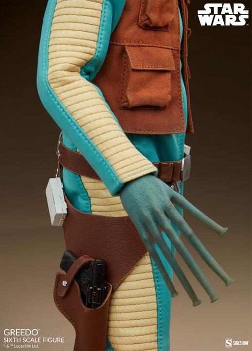 Actual product image Sideshow Star Wars Scum & Villainy action figure 1/6 Greedo 30 cm