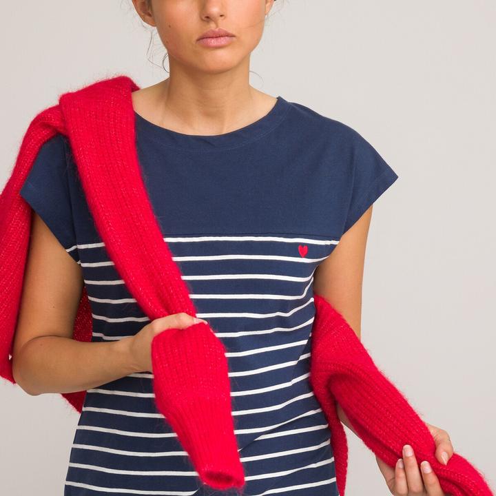 Image du produit La Redoute Collections Chemise de nuit à rayures (50)