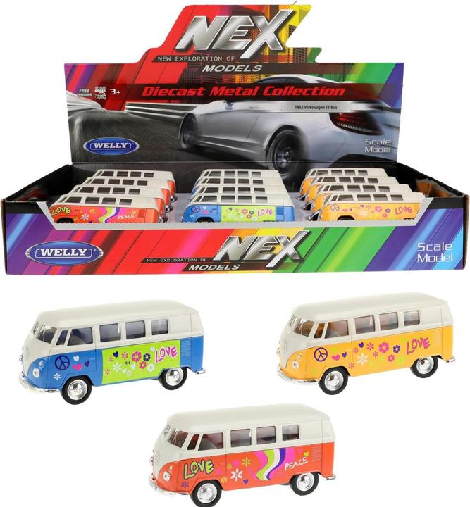 Immagine prodotto Toi-Toys Bus Welly Volkswagen 1962 con stampa assortita