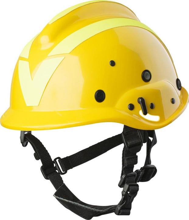 Vallfirest Elmetto antincendio VFT2, giallo (RAL1023) con reflex giallo (52 - 64 cm)