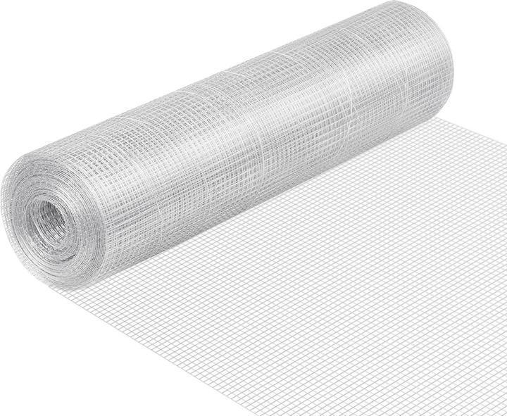 Wiltec Volierendraht 0,5x5m Hasendraht 6,3mm Maschenweite Hühnerdraht Voliere (5 m)