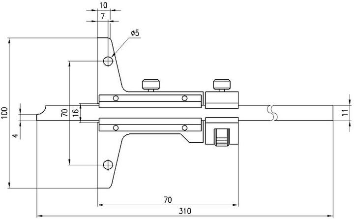 Productafbeelding Mitutoyo Diepte schuifmaat (20 cm)