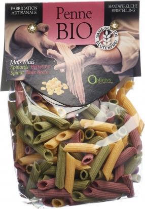 Actual product image Optimys Tricolor corn penne organic (263 g)