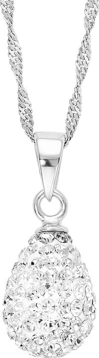 Amor Halskette (Silber, Kristall, 42 cm)