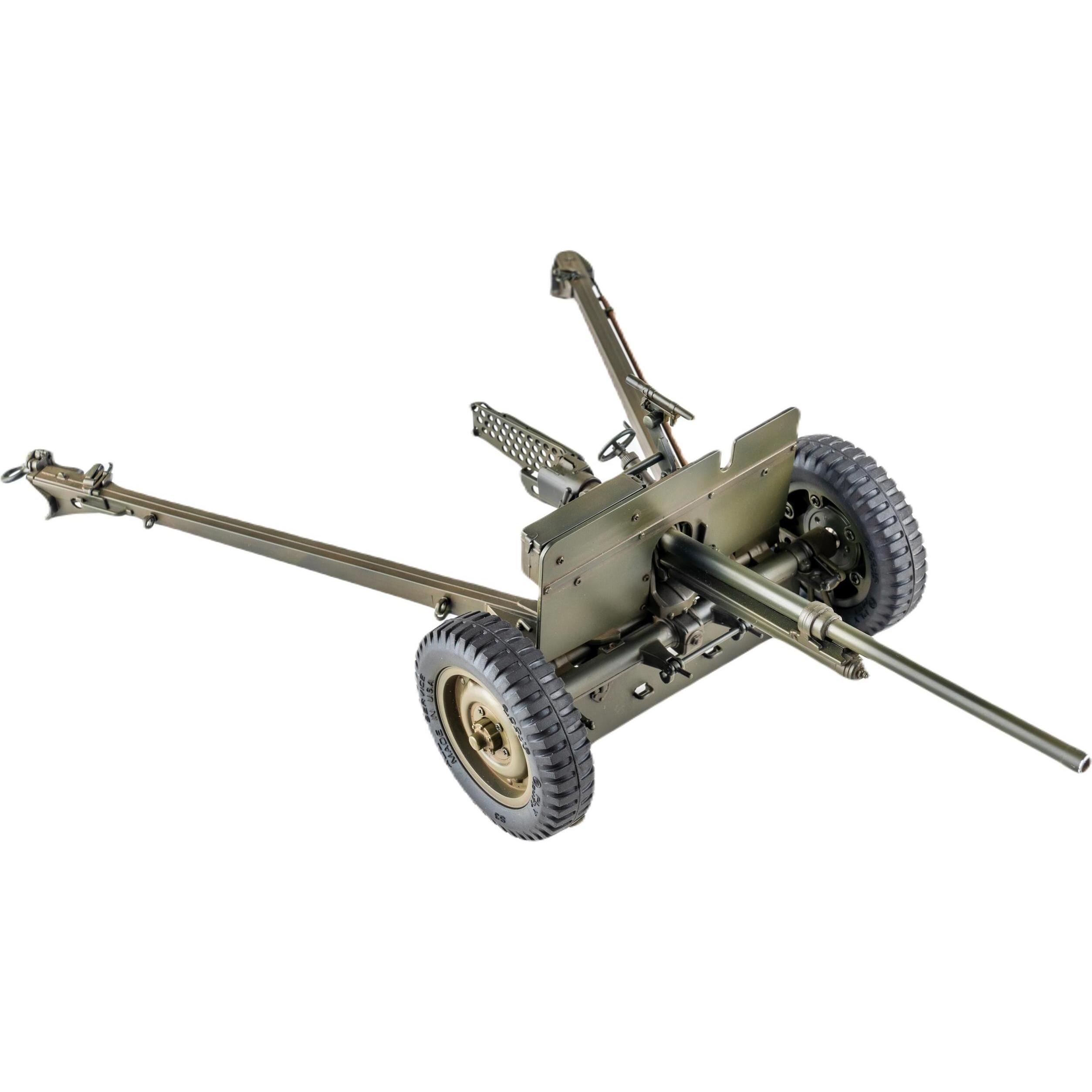 RocHobby Anhänger Panzerabwehrgeschütz M3 1:12 (RTR Ready-to-Run) (C1336)