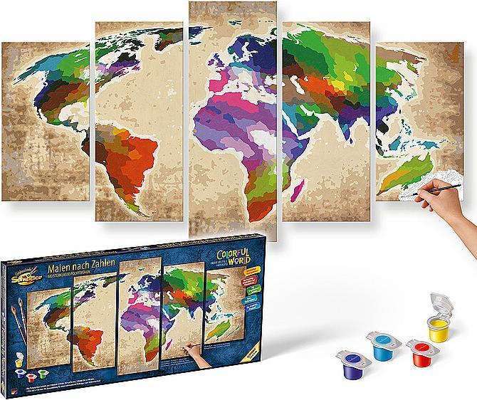 Actual product image Schipper Painting by numbers Colorful World