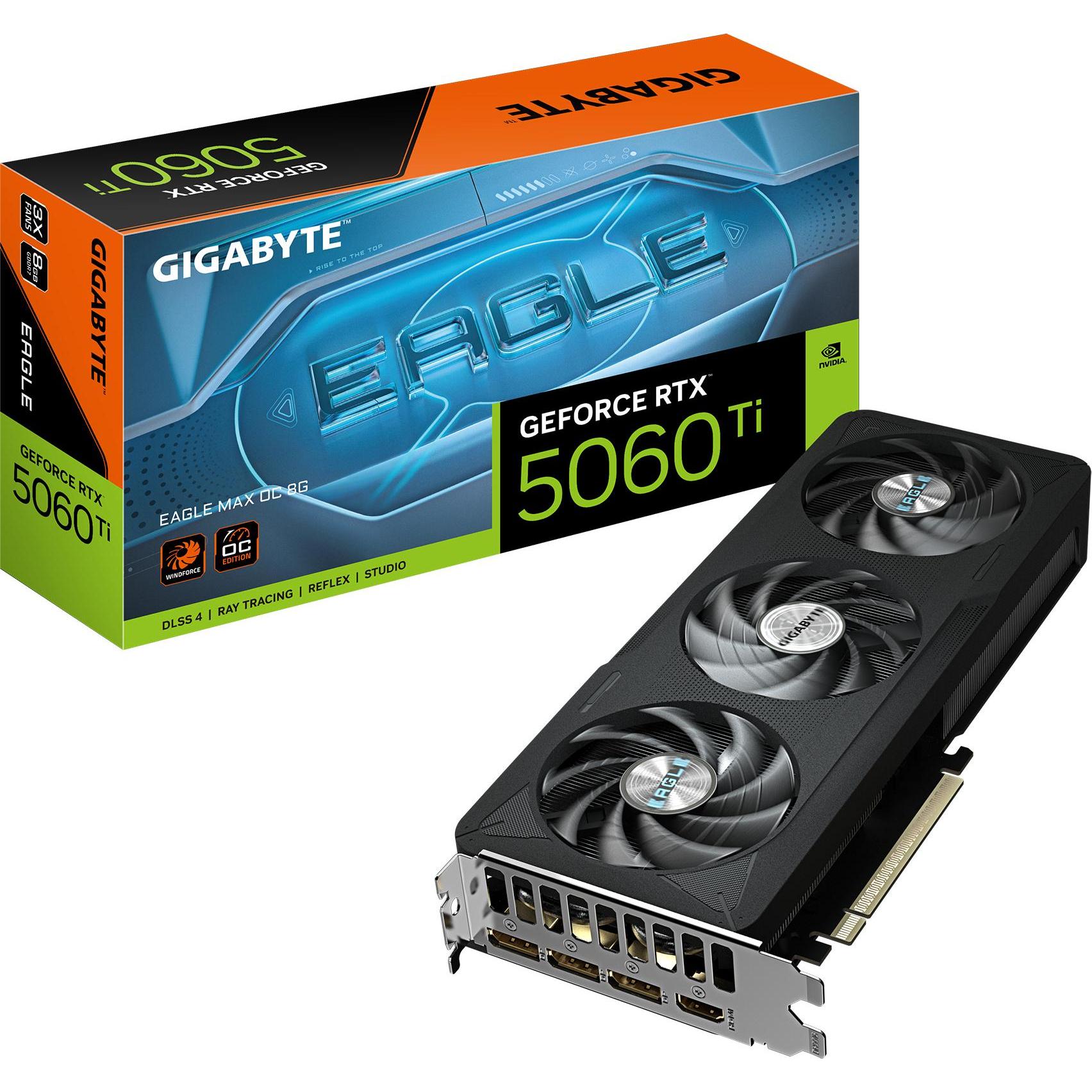 Gigabyte RTX5060 TI EAGLE Max OC 8GB GDDR7 HDMI 3xDP (8 GB), Grafikkarte