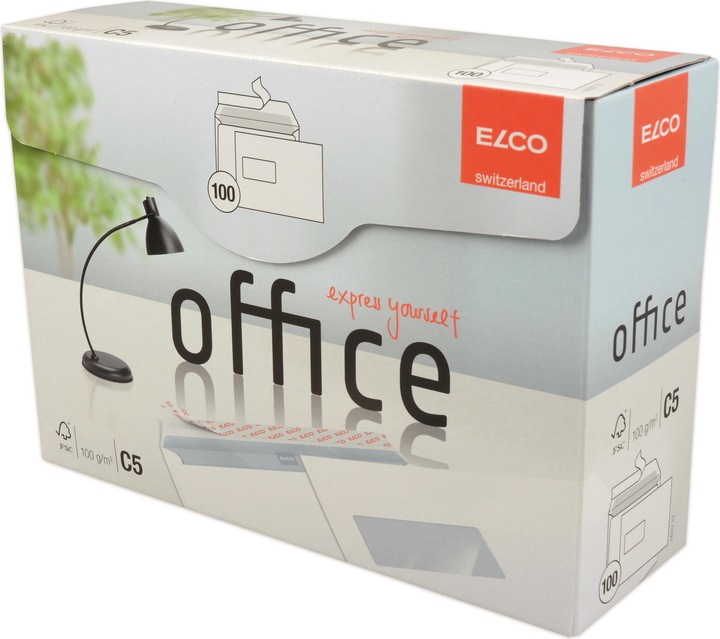 Image du produit Elco Bureau des enveloppes, fenêtre de gauche (C5, 100 x)