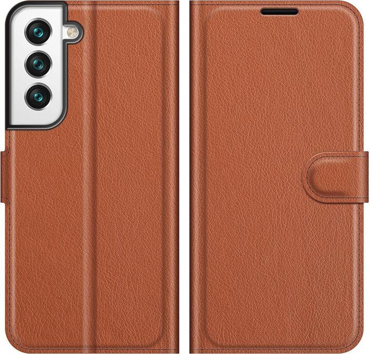 Cover-Discount Galaxy S22 - Étui en cuir marron (Samsung Galaxy S22)
