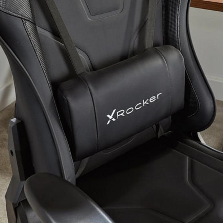 Actual product image X Rocker Chaise de jeu eSport Agility Sport avec ajustement ergonomique Noire Carbone
