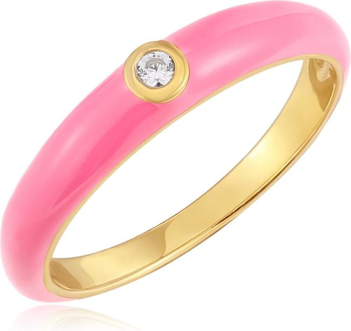 Produktbild Glanzstücke München Damen Sterling Silber Zirkonia Gelbgold - 33802 (60, 925 Silber)