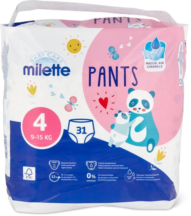 Image du produit Milette Pants 4 (Taille 4, Pack, 31 pcs)