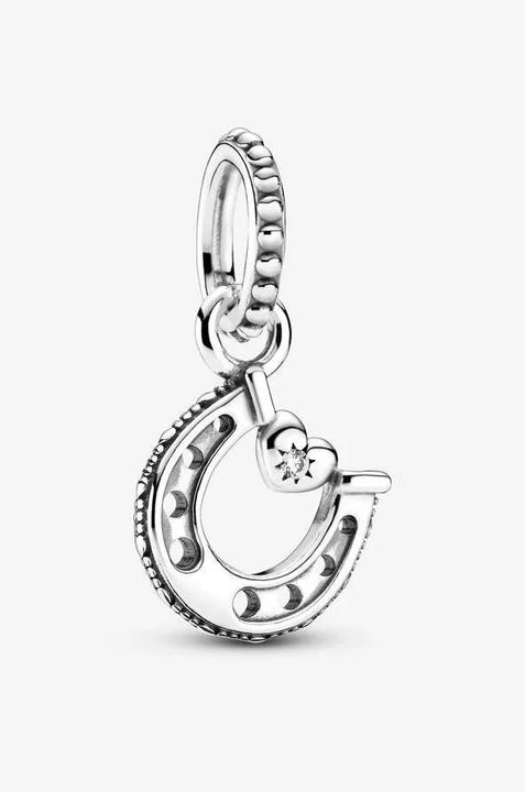 Actual product image Pandora Horseshoe and Heart (Silver 925, Stone)