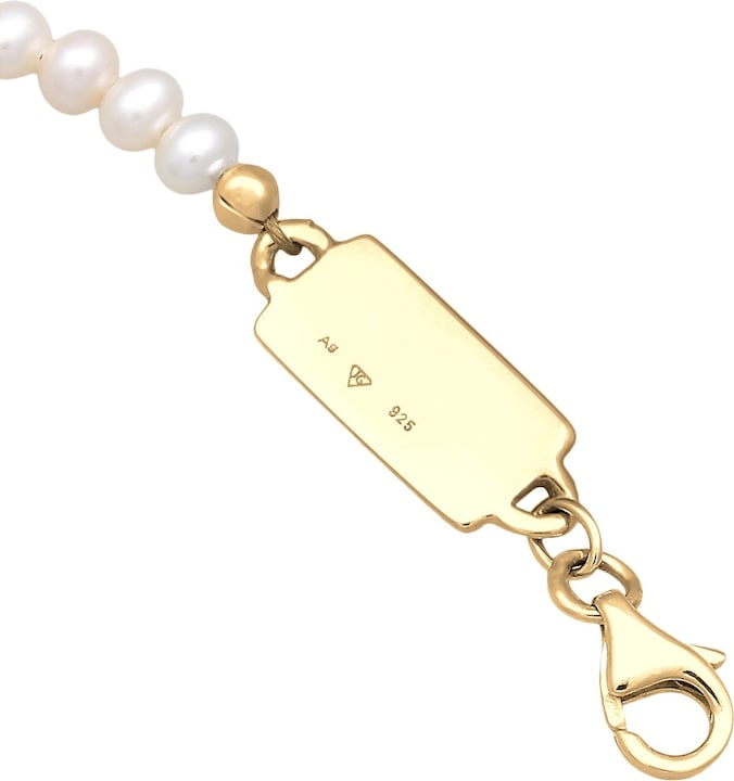 Image du produit Kuzzoi Bracelet Perles d'eau douce Classique Simple Argent 925 (21 cm, Argent sterling 925, Perles de culture d'eau douce, Acier inoxydable)