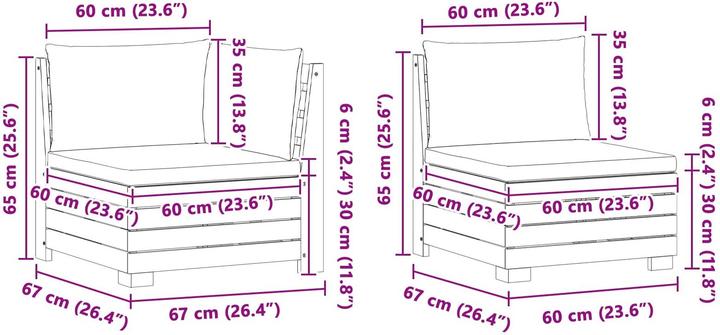 Produktbild vidaXL Outdoor-Sofa