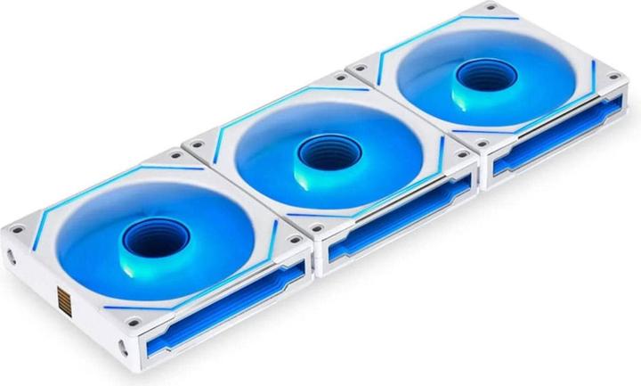 Productafbeelding Lian-Li UNI FAN SL-INF 120 ARGB Reverse Blade PWM Lüfter, 3er Pack inkl. Controller - 120mm, weiss (120 mm, 3 x)