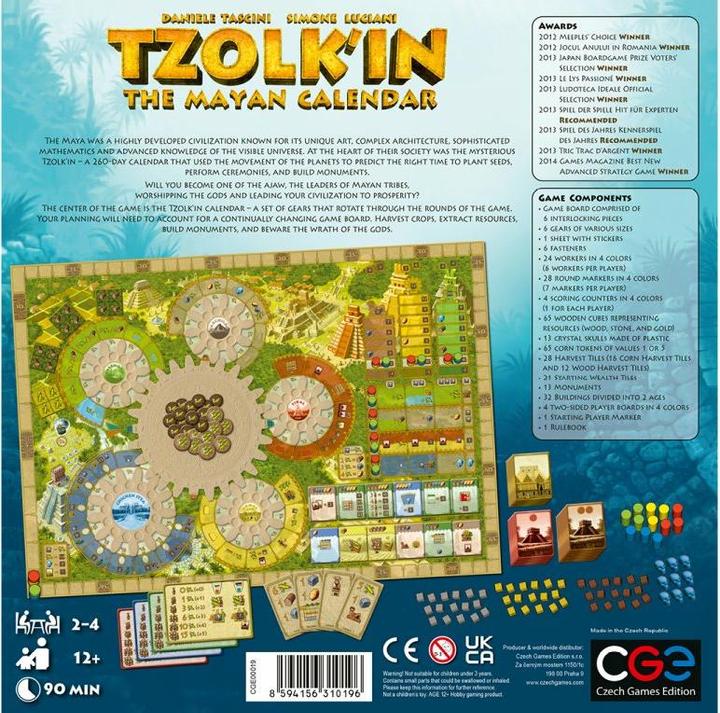 Actual product image Czech games edition CZ025 - Tzolkin: The Mayan - Calendar, Board game, 2-4 players, from 13 years (DE edition) (German, 2 - 4 Players)
