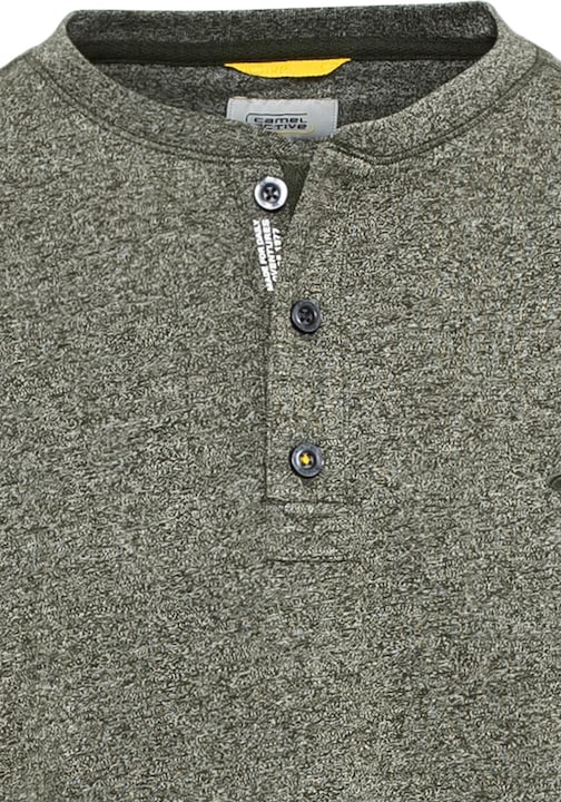 Image du produit Camel Active T-shirt Henleys à manches longues en mélange de coton durable (5XL)