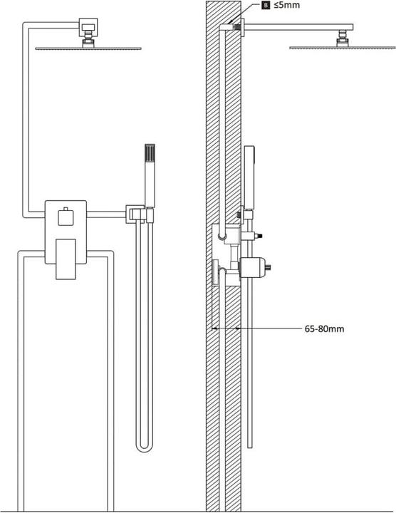 Immagine prodotto vidaXL Duschsystem