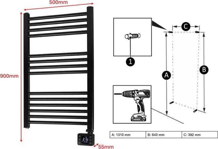 Produktbild Eurom Badezimmerheizung Sani (800 W)