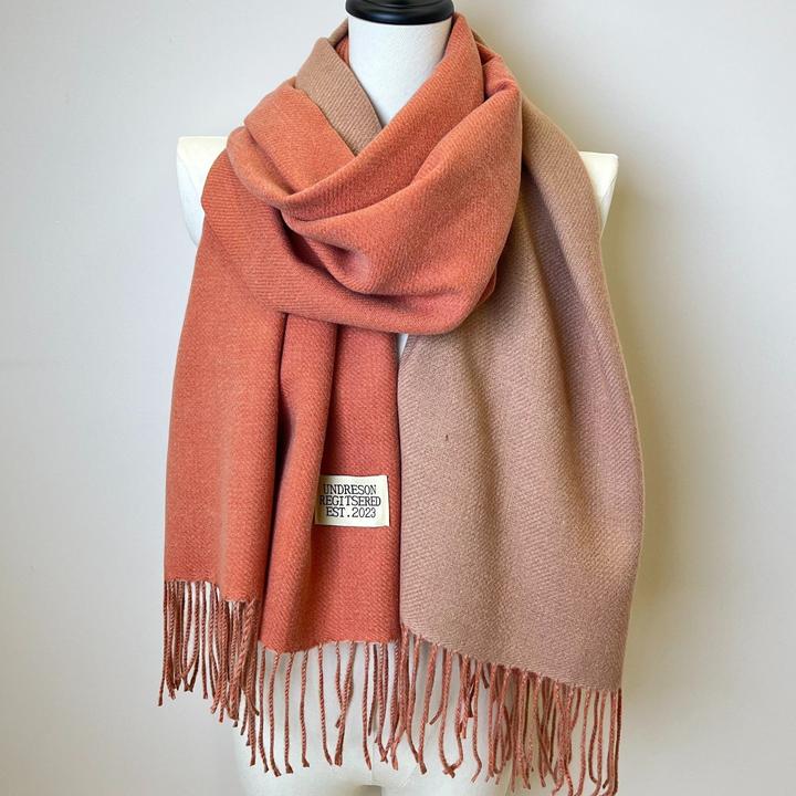 Immagine prodotto Only-Bags.Store Sciarpa bifacciale a due colori Basic Basic Imitazione Cashmere Sciarpa con nappe Autunno Inverno