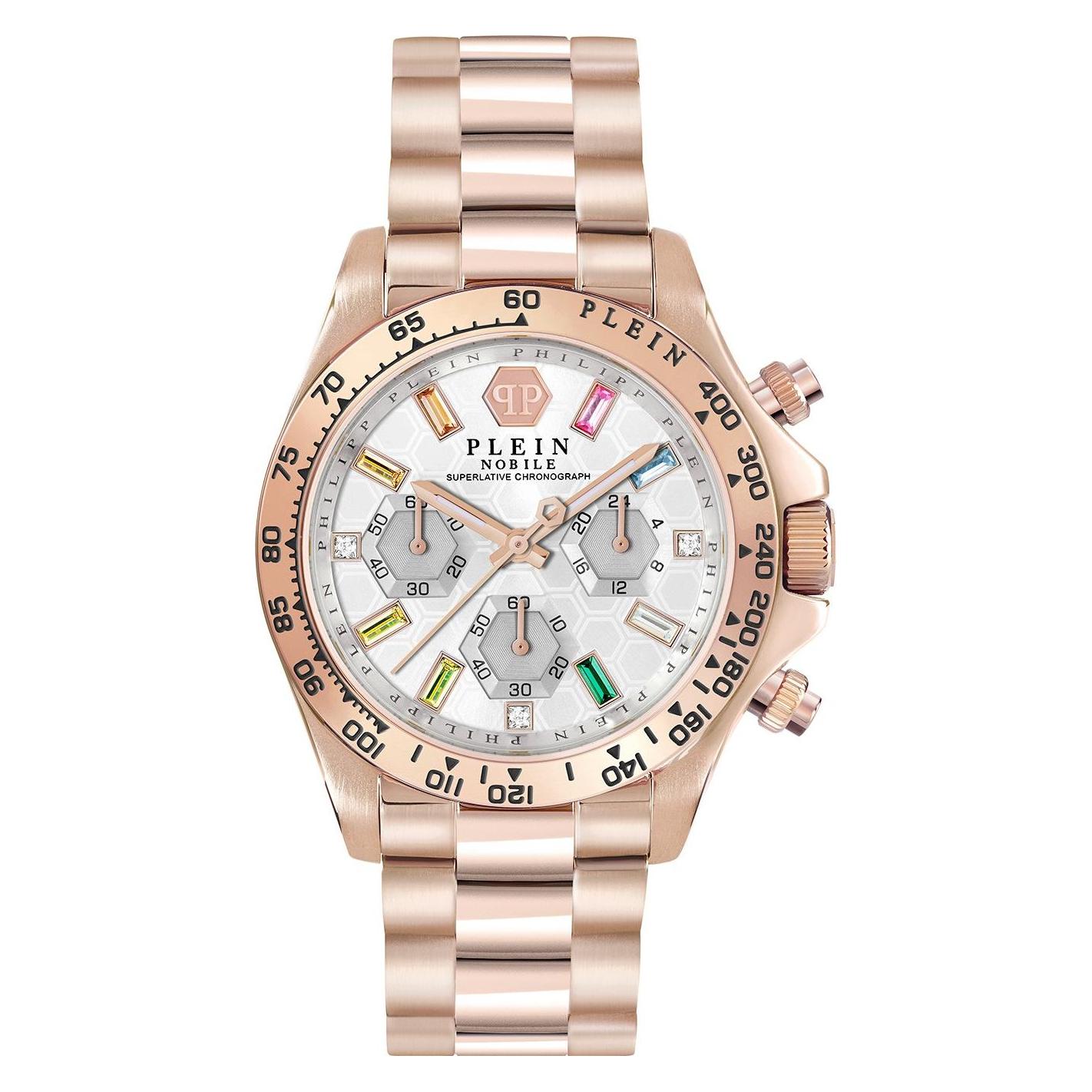 Philipp Plein, Armbanduhr, PWSBA0323, Silber, (Chronograph, 38 mm)