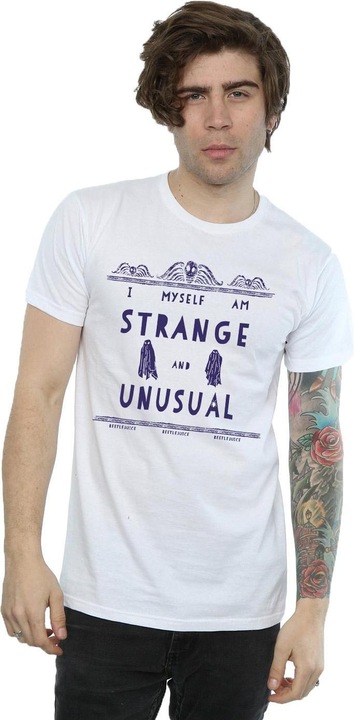 Actual product image Beetlejuice Mens Strange And Unusual T-Shirt (L)