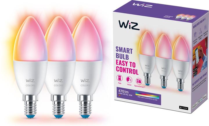 Produktbild WiZ 8720169075672 (E14, 4.90 W, 470 lm, 3 x, F)