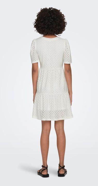 Produktbild JdY Broderie Anglaise Kleid mit kurzen Ärmeln (L)