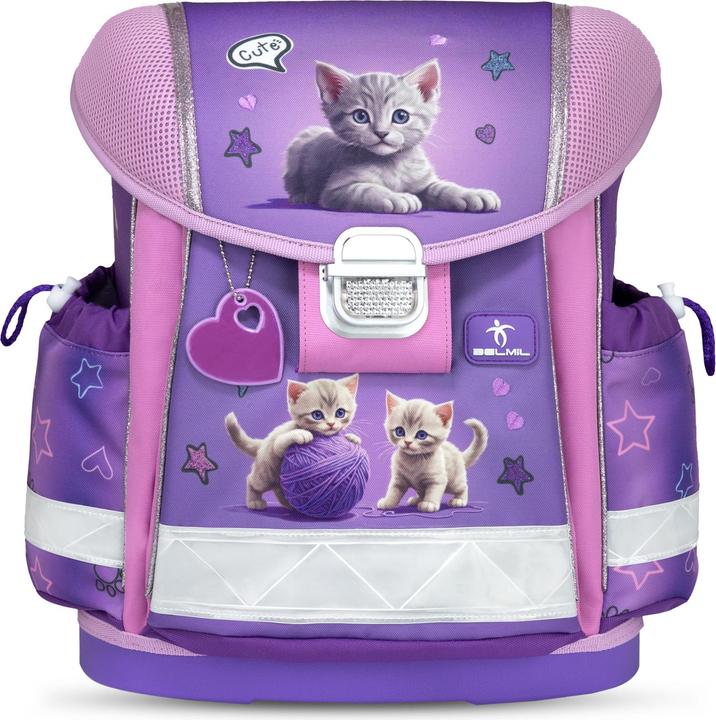 Actual product image Belmil CLASSY Schulrucksack-Set Little Kittens (19 l)