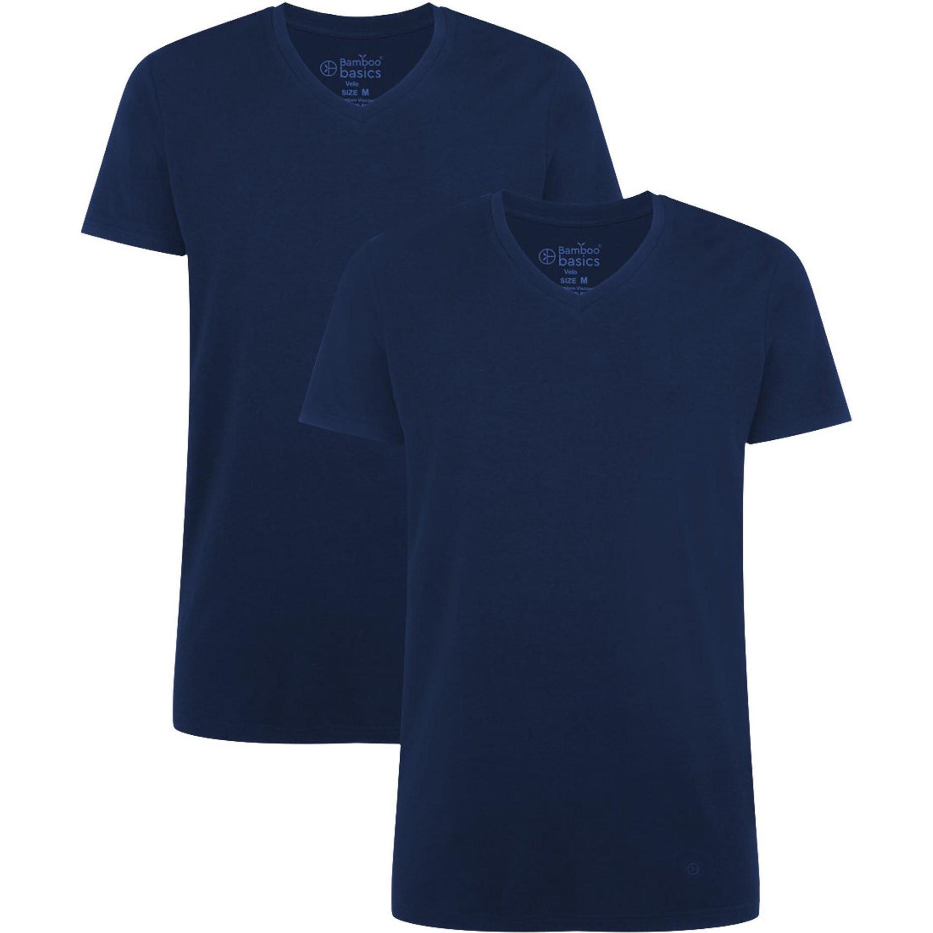 Bamboo Basics, Herren, Shirt, Velo, Blau, (XXL)