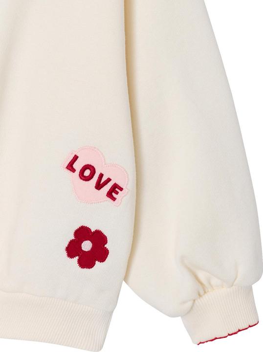 Produktbild Vertbaudet M‰dchen Sweatshirt mit Patches und Picotkante am Auschnitt Recycling-Polyester (158)