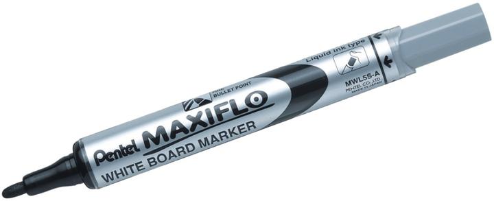 Actual product image Pentel Whiteboard Marker Maxiflo (Silver, 2 mm, 1 x)