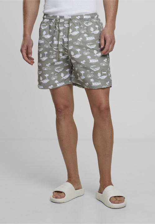 Actual product image Urban Classics Pattern Swim Shorts - 4984 (XL)