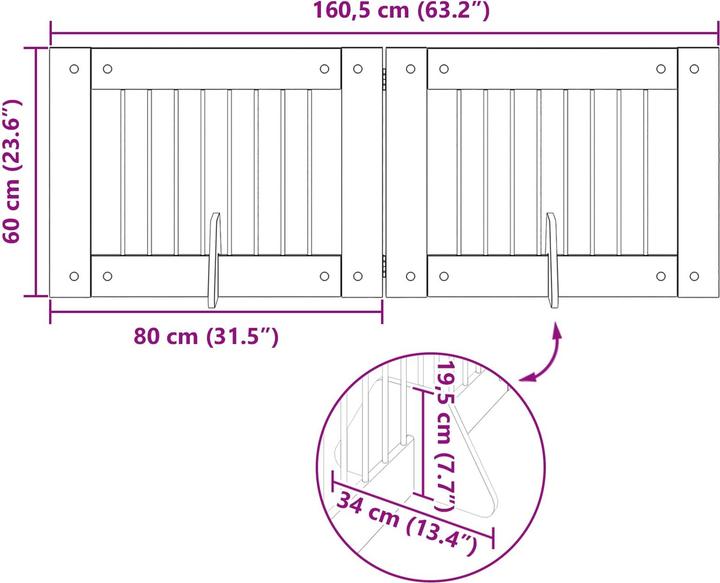 Produktbild vidaXL Haustierbefestigung