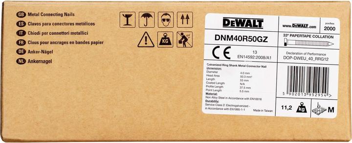 Produktbild DeWalt Streifennagel RingGal 50mm 2kSt