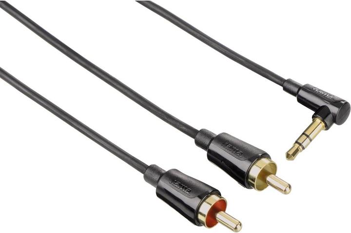 Hama Spiralkabel Flexi-Slim (0.75 m, Cinch, 3.5mm Klinke (AUX))