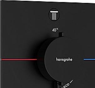 Actual product image hansgrohe ShowerSelect Comfort E thermostat, concealed, 2 consumers, square rosette, 15572